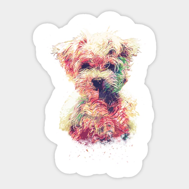 Pop Art Puppy Dog Sticker by FOURCORNER